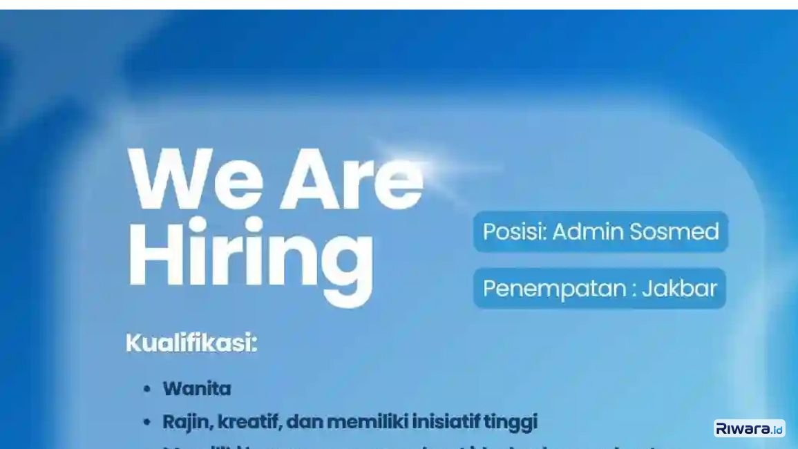 Loker admin sosmed untuk wanita